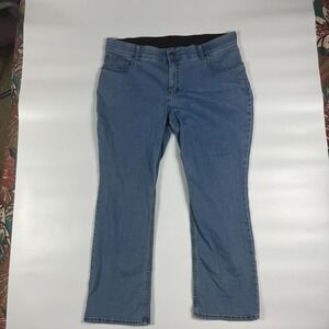 Lee Riders Jeans Womens 22 Blue Cotton Stretch No Gap Waist Relaxed Fit ZFPB1A1